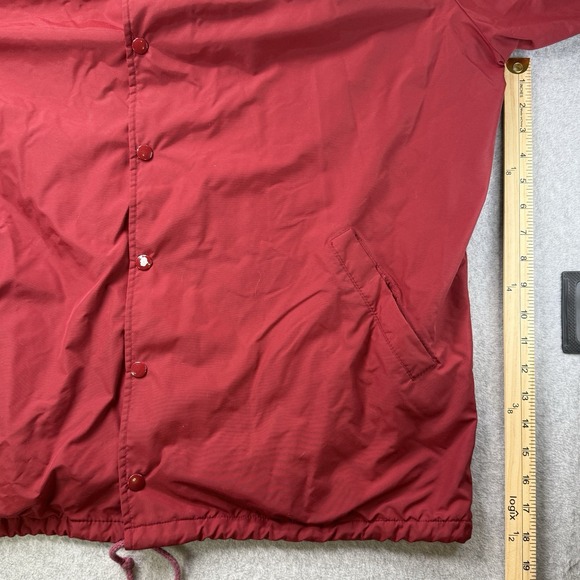 Vintage BAMA Alabama Crimson Tide Jacket XXL Red USA Made Nylon Sherpa Lined - Picture 8 of 11